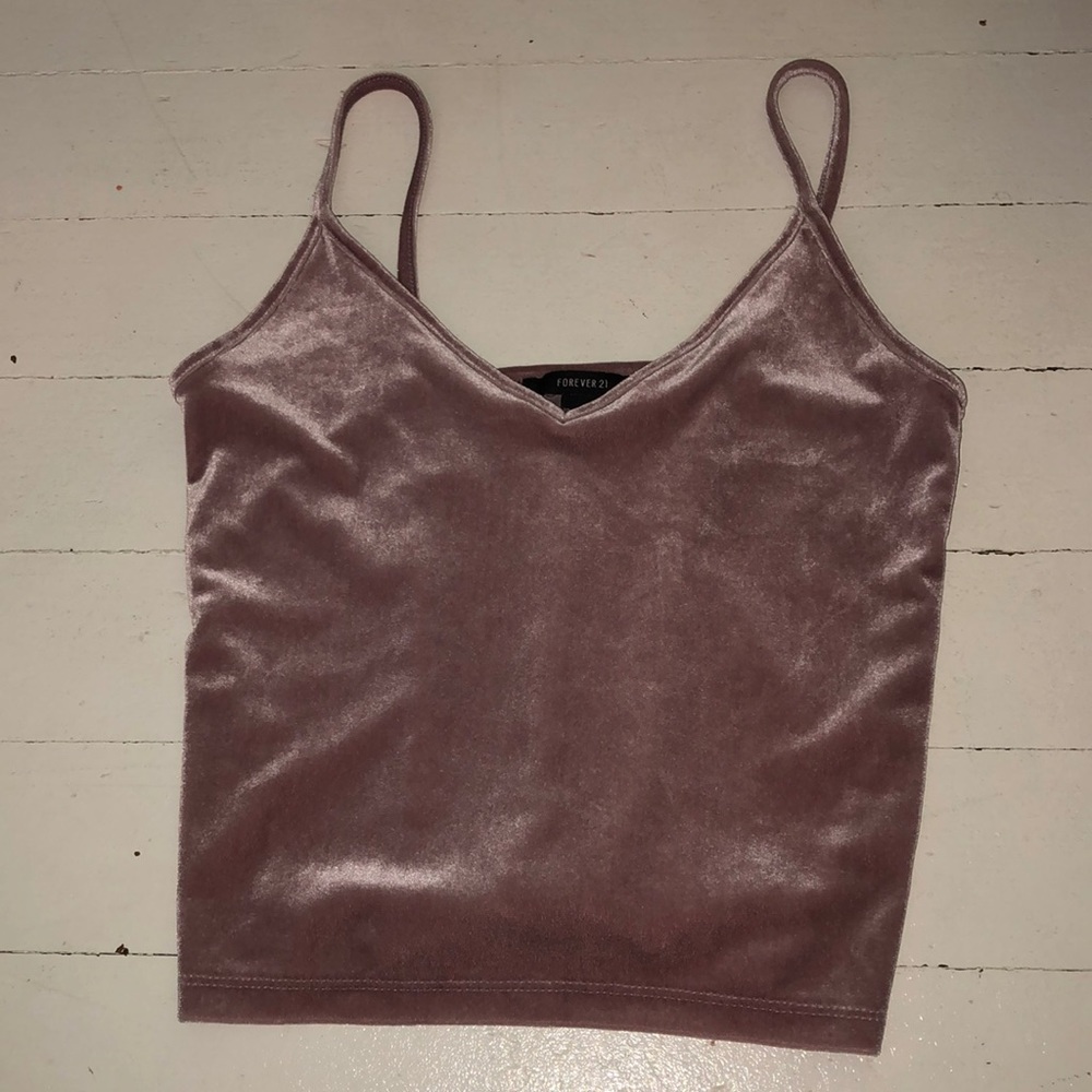 Pink Velvet Tank Top